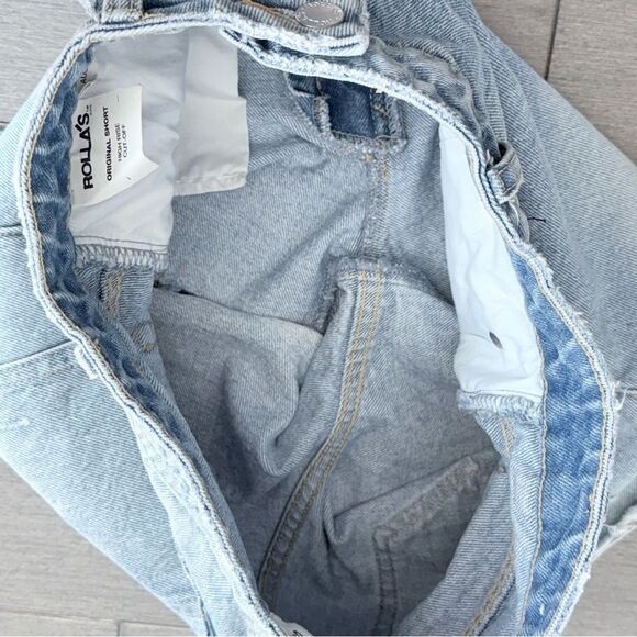 ROLLA’S Original Short City Bleach Light 26 Wash High Rise Cut Off Jean Shorts - Picture 13 of 16